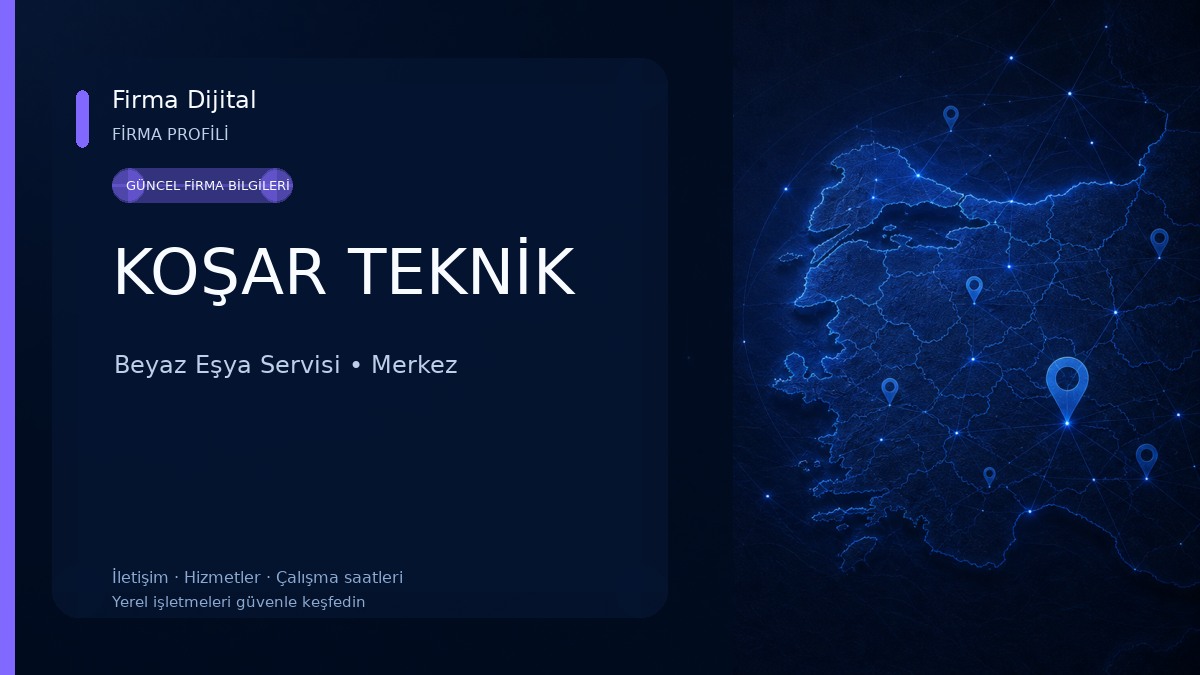 KOŞAR TEKNİK Beyaz Eşya Servisi