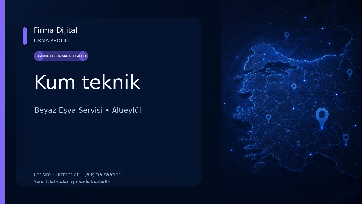 Kum teknik Beyaz Eşya Servisi