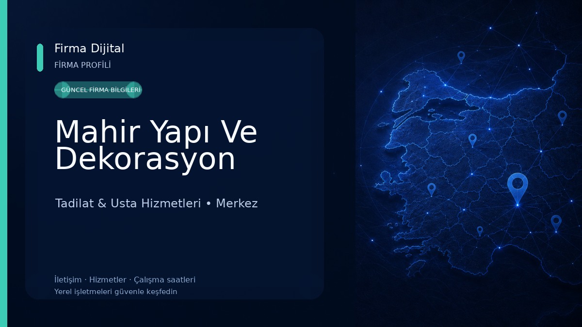 Mahir Yapı Ve Dekorasyon Tadilat & Usta Hizmetleri