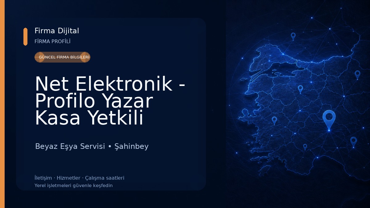 Net Elektronik - Profilo Yazar Kasa Yetkili Servis Beyaz Eşya Servisi