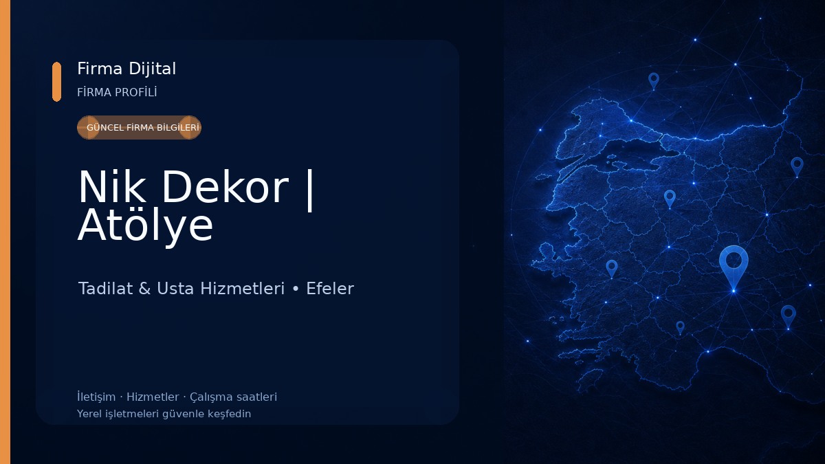Nik Dekor | Atölye Tadilat & Usta Hizmetleri