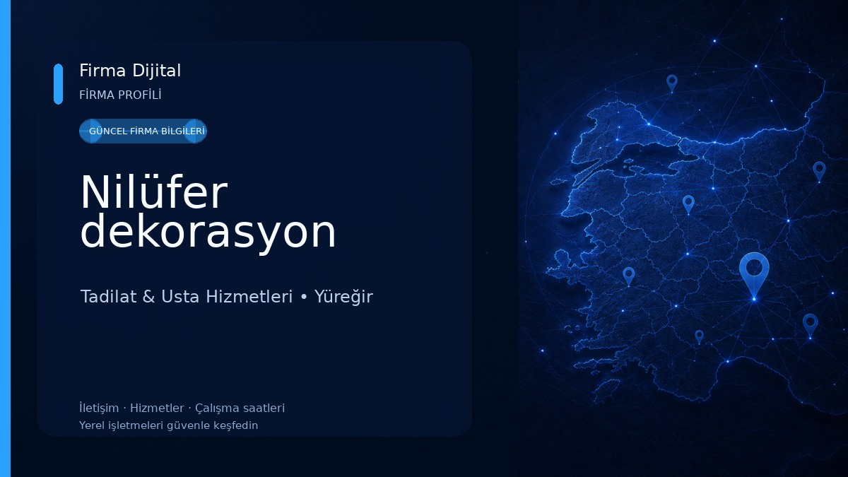 Nilüfer dekorasyon 