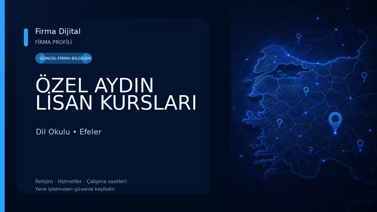 ÖZEL AYDIN LİSAN KURSLARI Dil Okulu