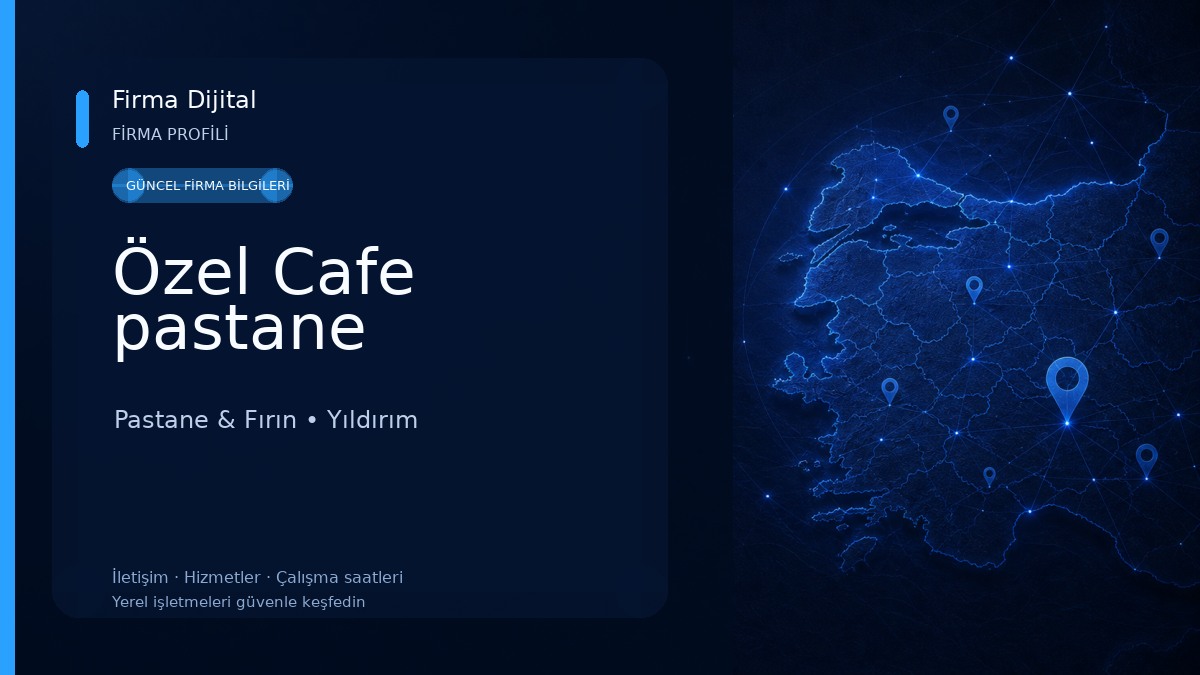 Özel Cafe pastane Pastane & Fırın