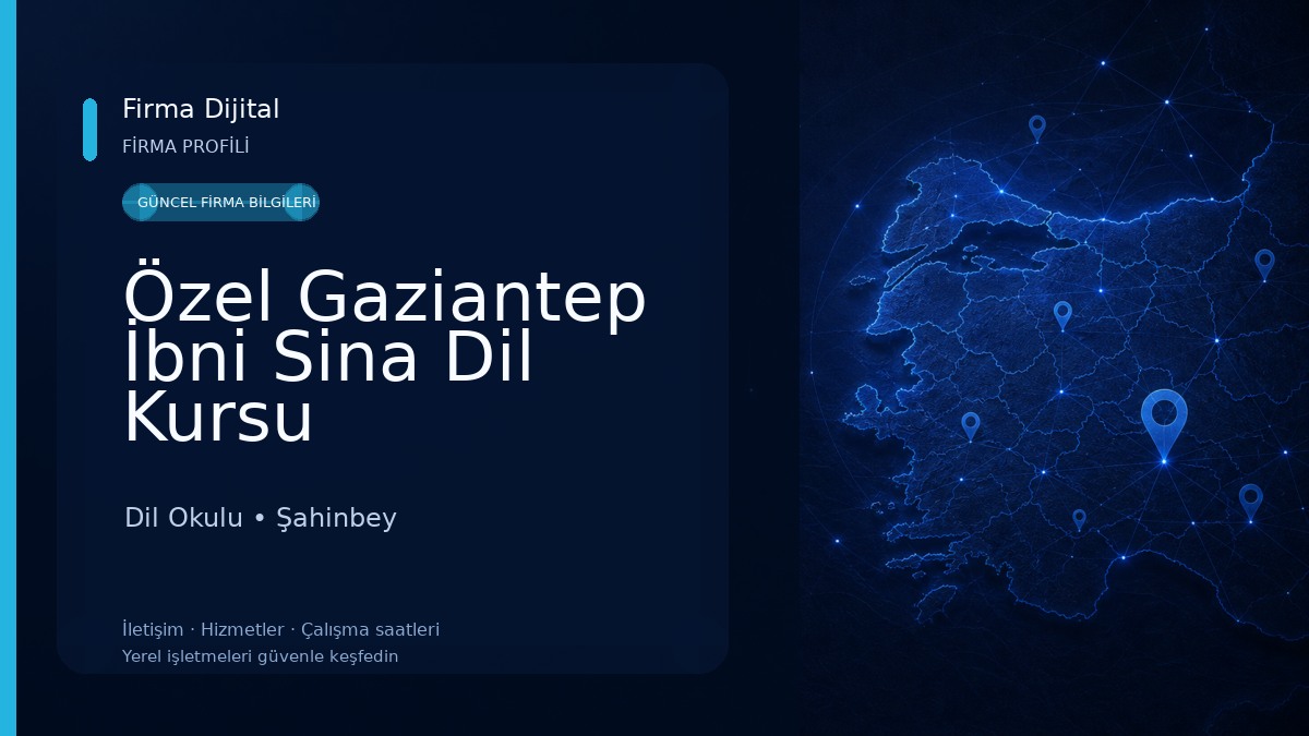Özel Gaziantep İbni Sina Dil Kursu Dil Okulu
