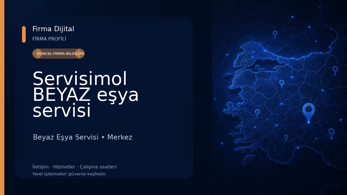 Servisimol BEYAZ eşya servisi