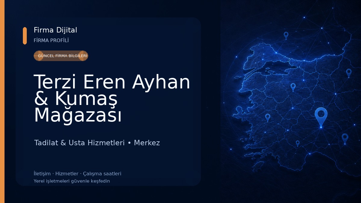 Terzi Eren Ayhan & Kumaş Mağazası 