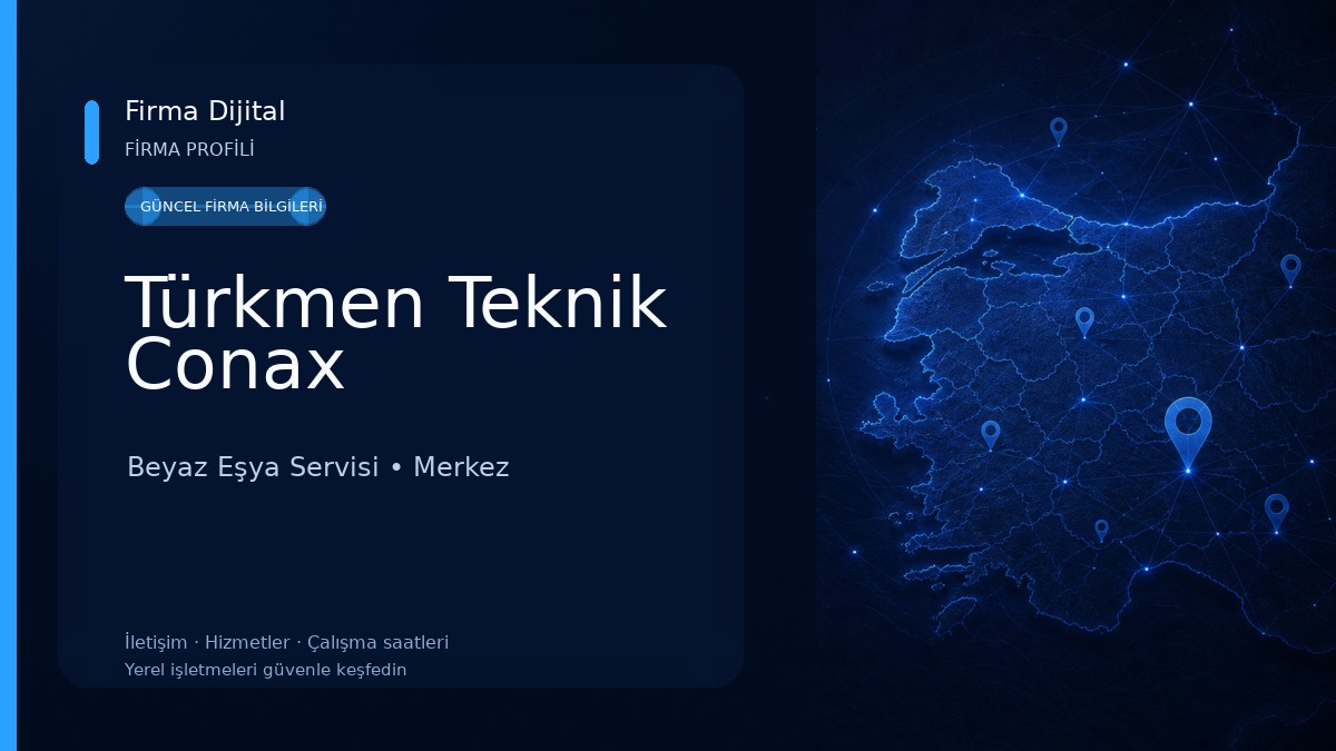 Türkmen Teknik Conax Beyaz Eşya Servisi