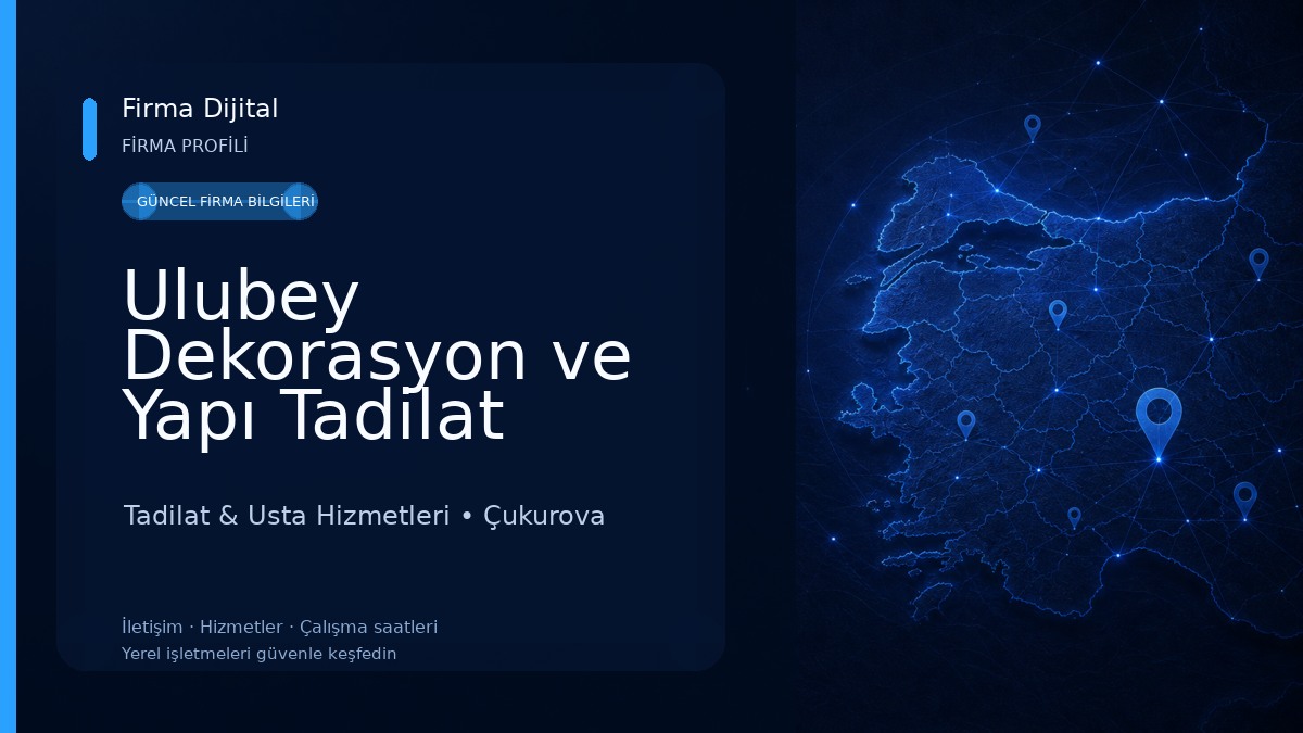 Ulubey Dekorasyon ve Yapı Tadilat Tadilat & Usta Hizmetleri