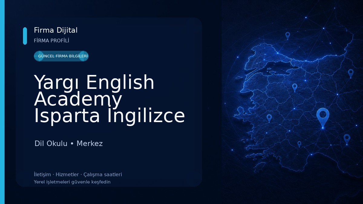 Yargı English Academy Isparta İngilizce Kursu 