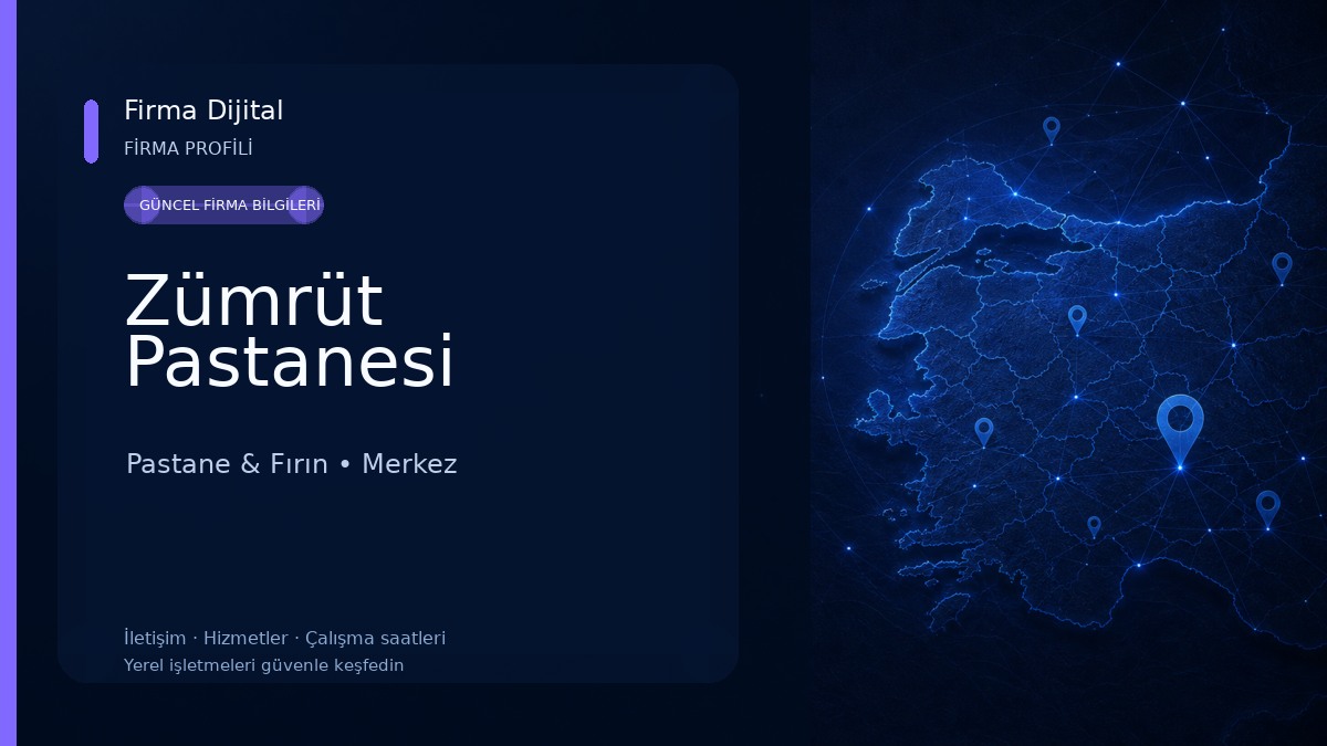 Zümrüt Pastanesi Pastane & Fırın